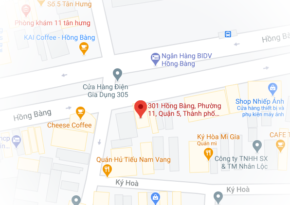 Bảng đồ Map Nha Khoa Tân Hoan My
